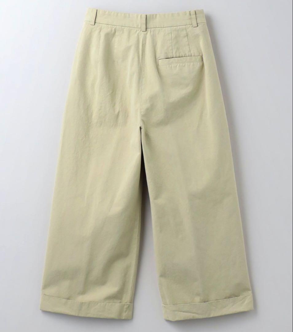 ＜6(ROKU)＞コットン チノ ワイド パンツ 34 新品