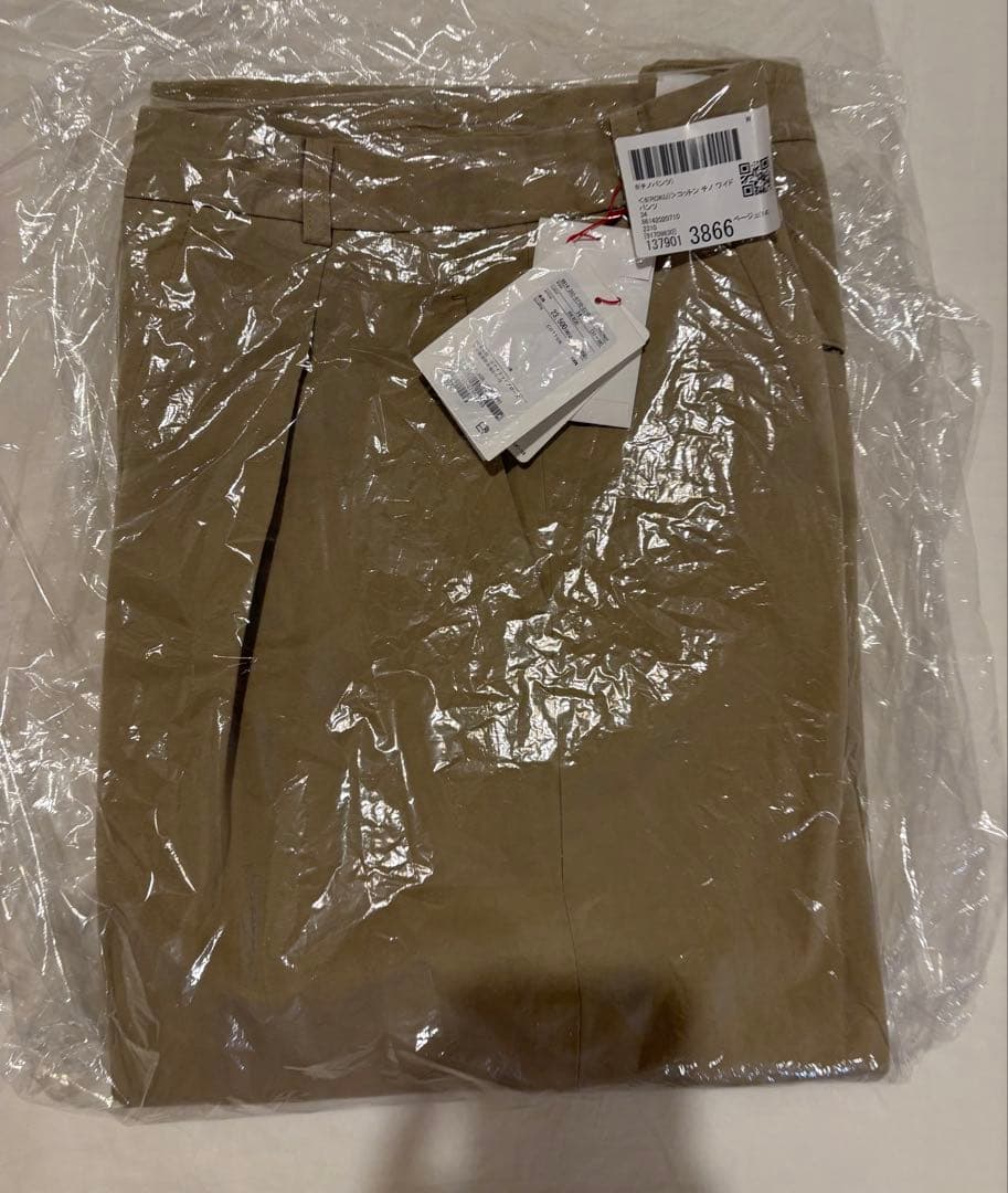 ＜6(ROKU)＞コットン チノ ワイド パンツ 34 新品