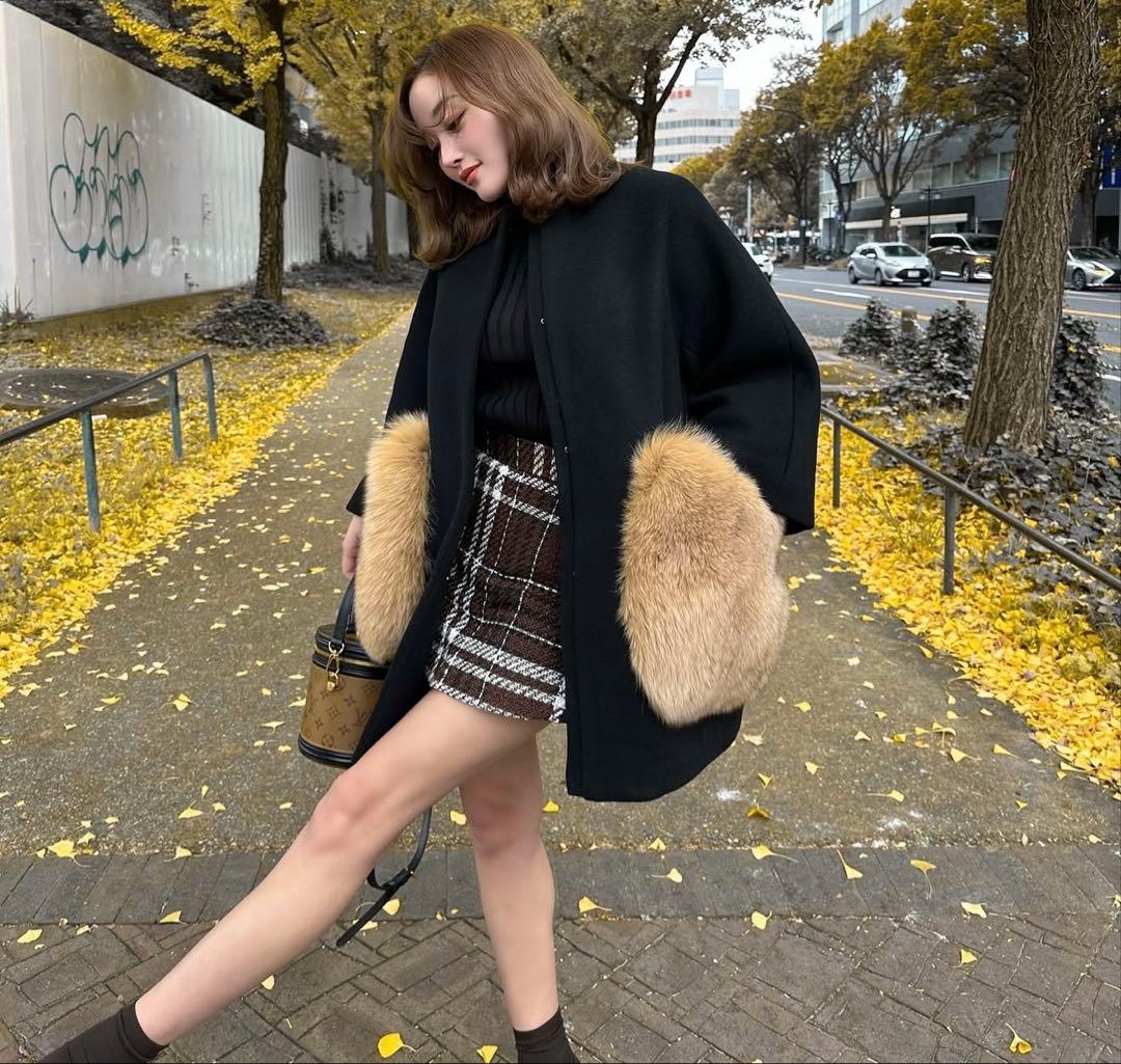 【 大幅値下げ！】sheller ウールチェックツイードキュロットS