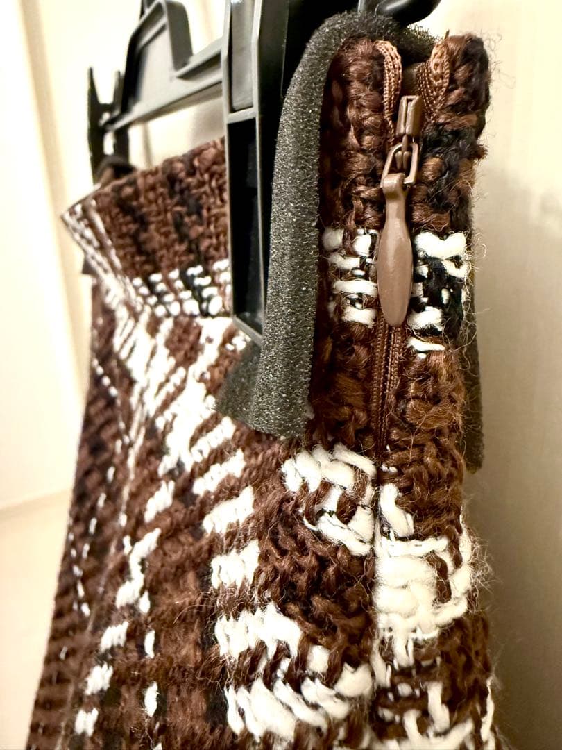 【 大幅値下げ！】sheller ウールチェックツイードキュロットS