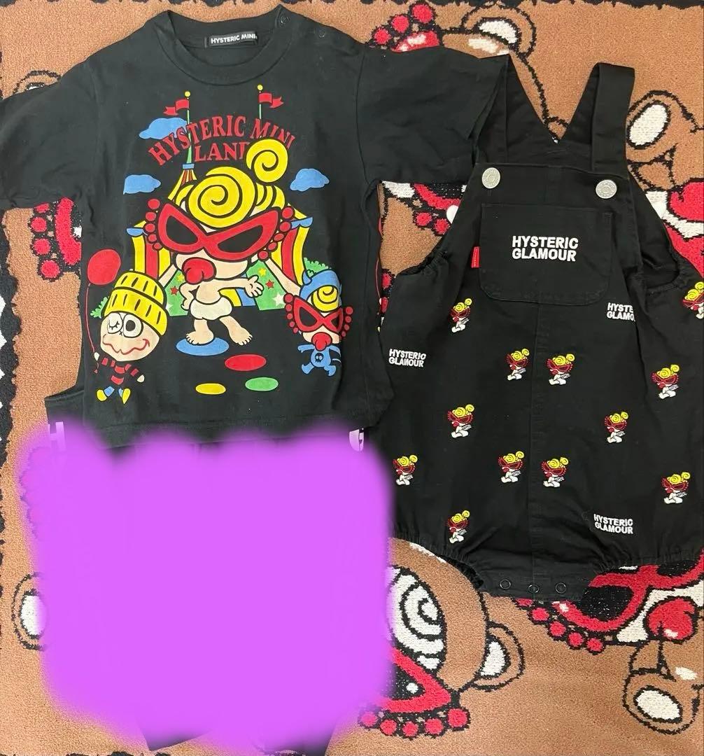 ヒステリックミニ　エンジェルブルマサロペット　2点セット売り