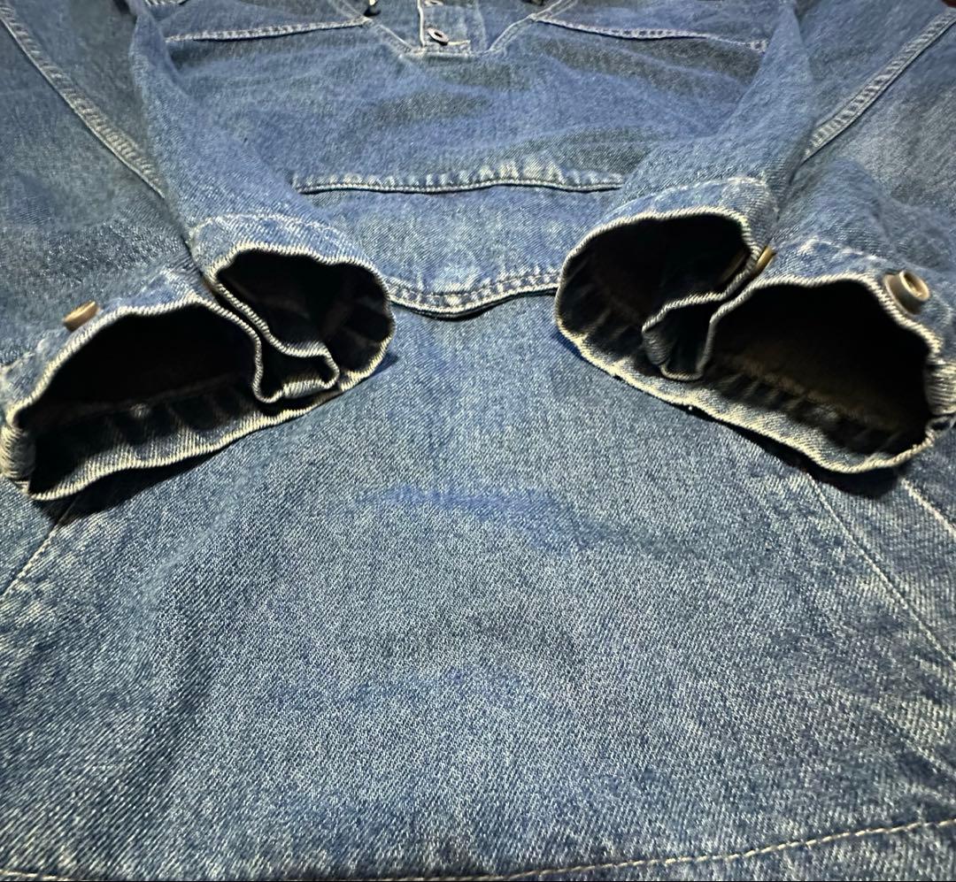 90s デニム プルオーバー アノラック パーカー ほぼGAP ヴィンテージ