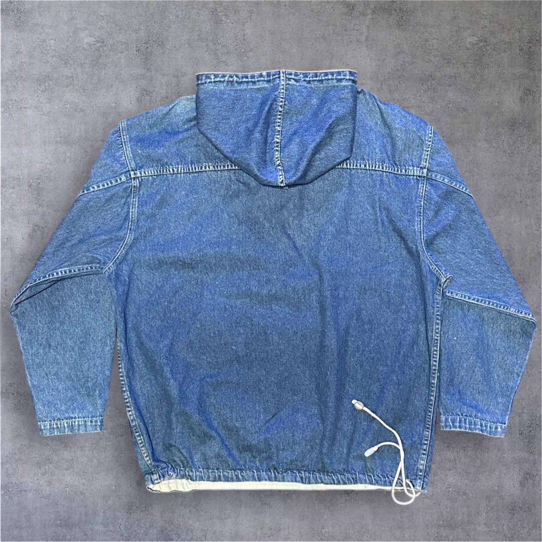 90s デニム プルオーバー アノラック パーカー ほぼGAP ヴィンテージ