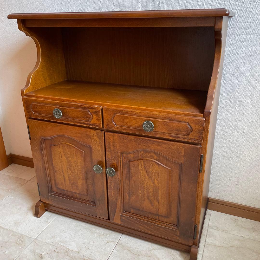 ※値引き※カリモク キャビネット チェスト　電話台　レトロ　アンティーク