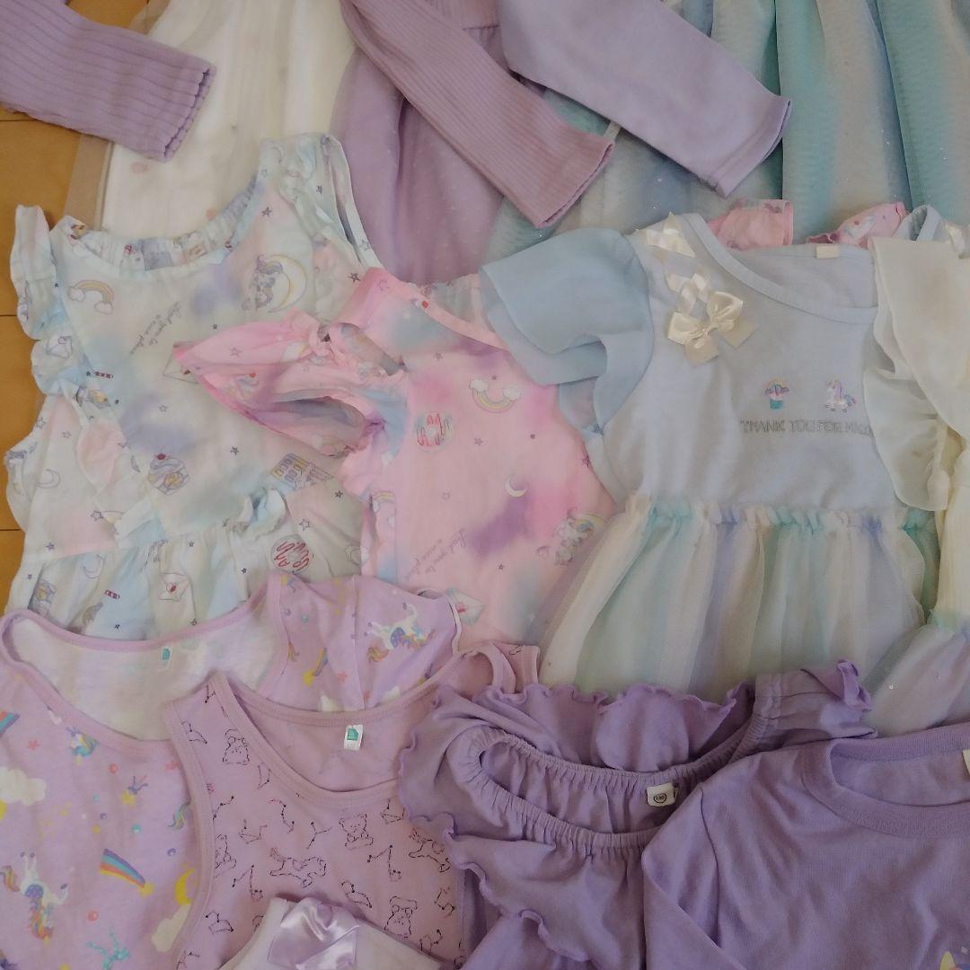 120～130　新品入り全部おまとめ☆ユニコーン・レインボー・パープル系女の子
