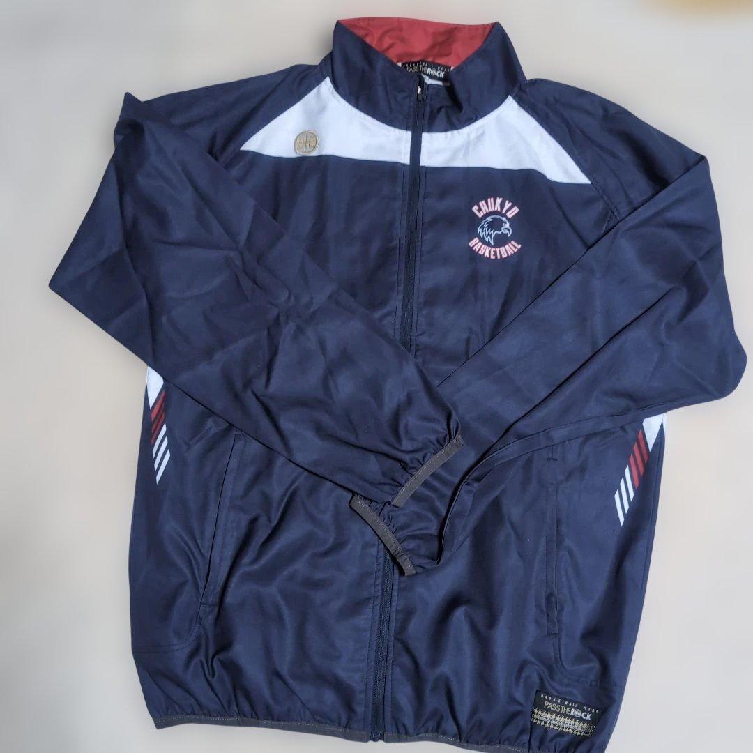 中京大学バスケット ウォームアップ上下 XL ネイビー