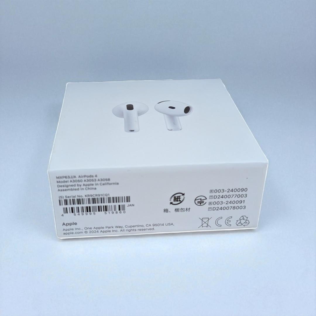 新品 未使用 未開封 アップル Apple AirPods 4 第四世代