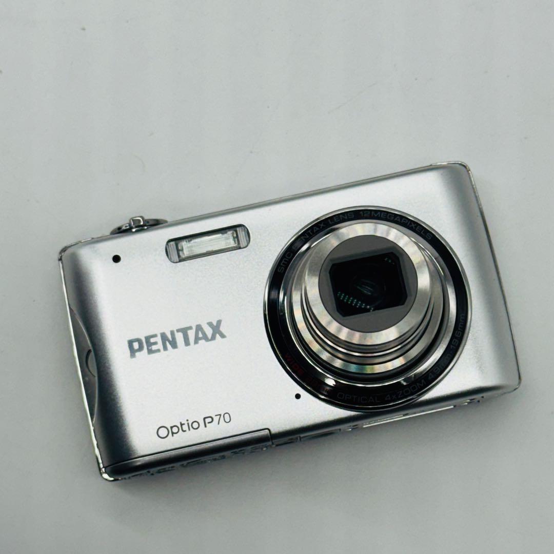【極美品・箱付き】PENTAX Optio P70 シルバー 付属品充実