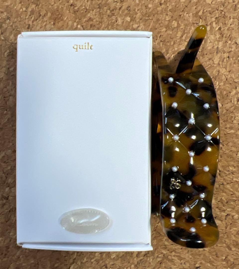 ロエムトウキョウ　LOEM TOKYO quilt tortoiseヘアクリップ
