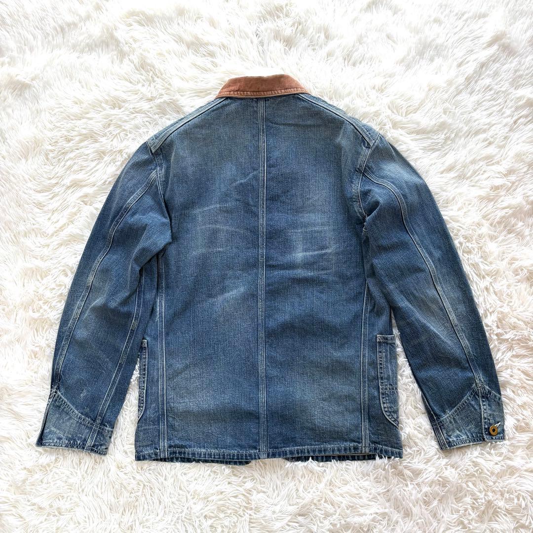 RRL コーデュロイカラー インディゴ デニム ジャケット カバーオール S