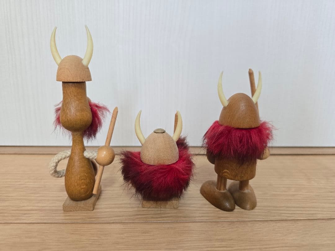3つセット デンマーク ノギンス バイキング人形