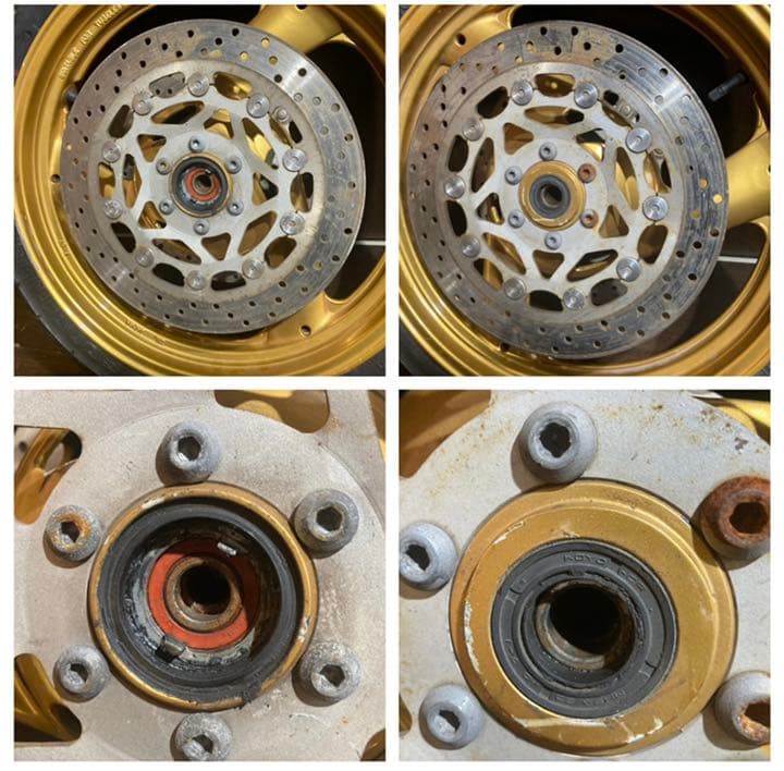 XJR400前後ホイールセット