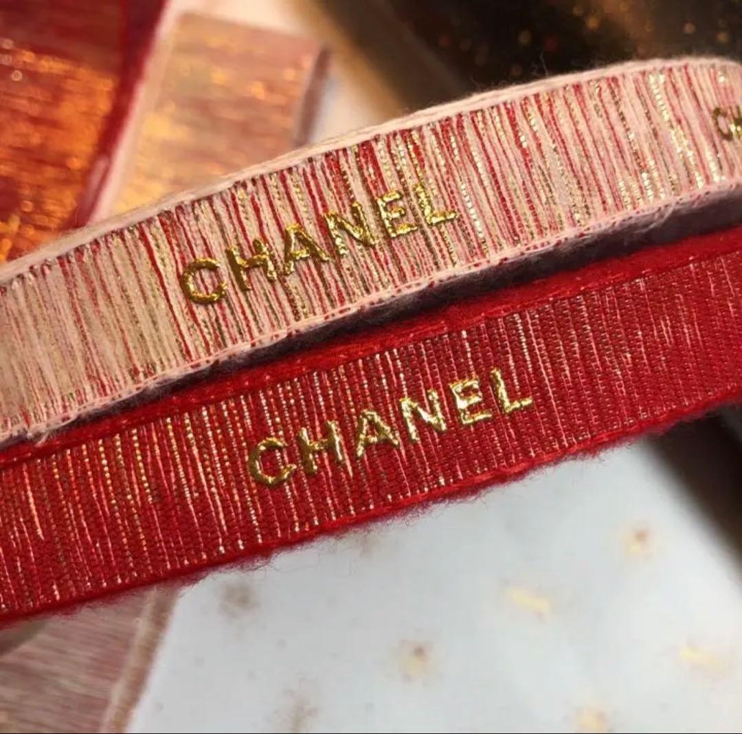 シャネル　2021年クリスマス限定　リボン　2ロールセット