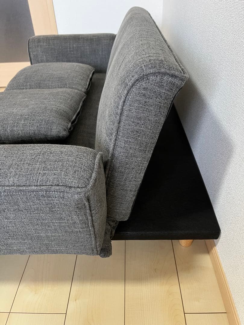 LOWYA ダークグレー 2人掛けソファ