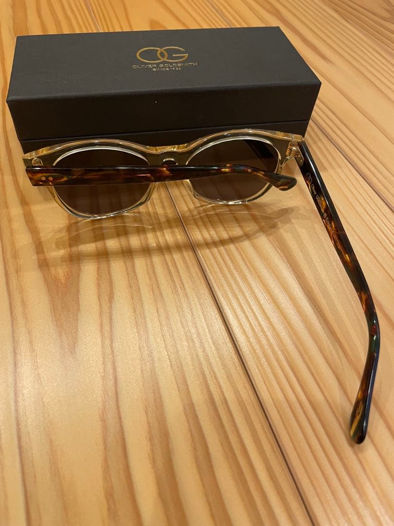 OLIVER GOLDSMITH ANNABLE サングラス クリアブラウン