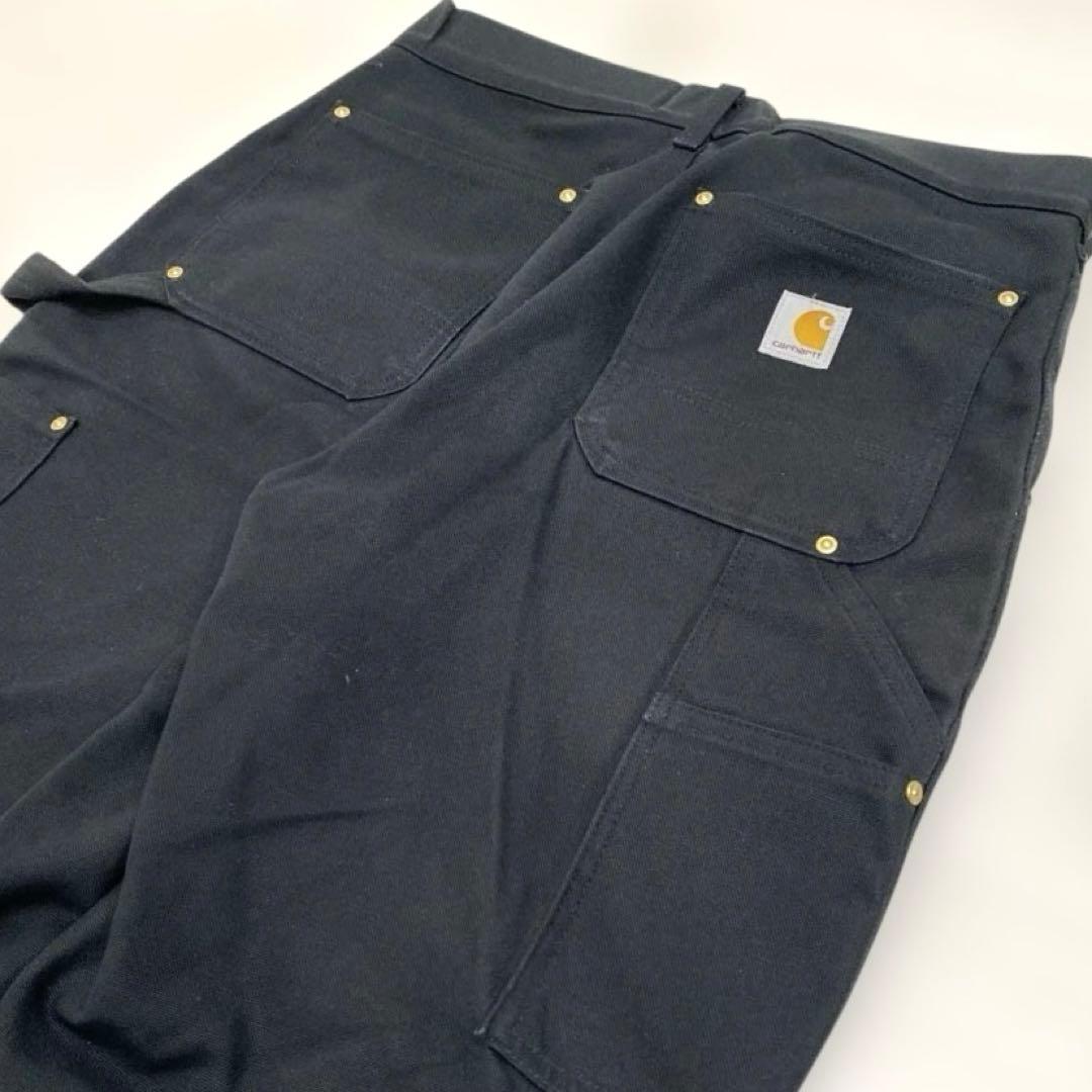 Carhartt US ダブルニーパンツ ブラック 30インチ/B01/米国製
