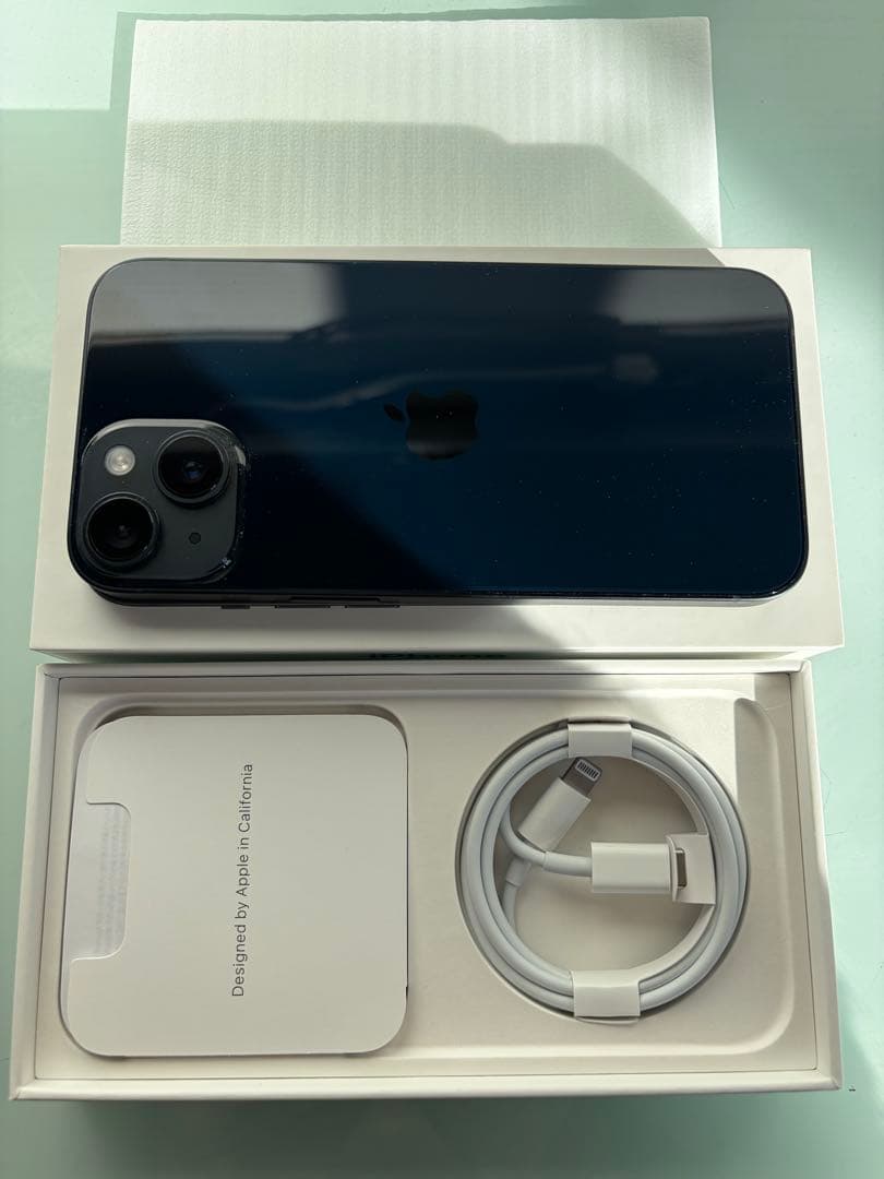 Apple iPhone 14 本体 元充電ケーブル、元箱