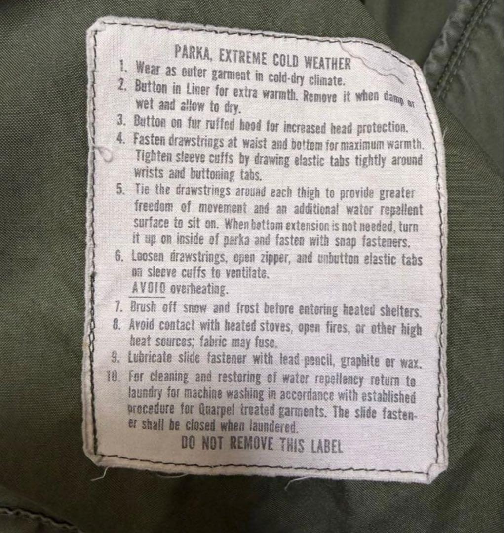 70s USARMY M-65 Fish Tail Parker実物　 Sサイズ
