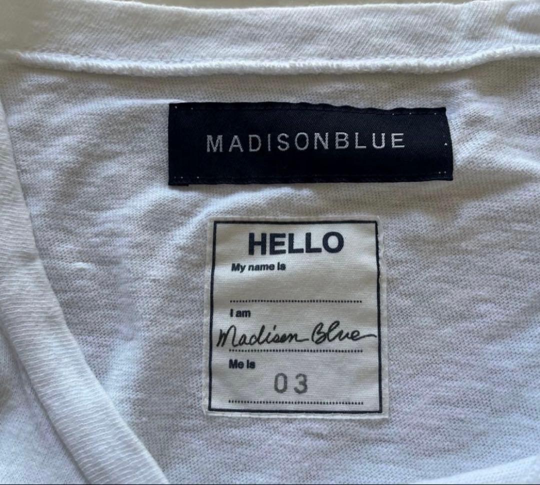 さおりん様　MADISONBLUE Hello Tシャツ 03 ホワイト