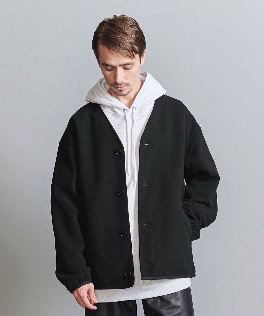 beauty＆youth エアロフリース アウターカーディガン