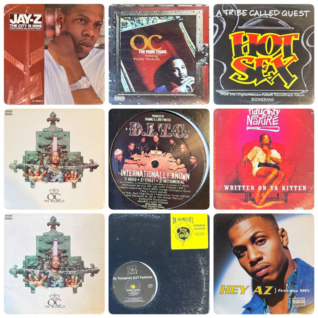 90年台HIPHOPクラシックレコード 45枚セット 送料込み