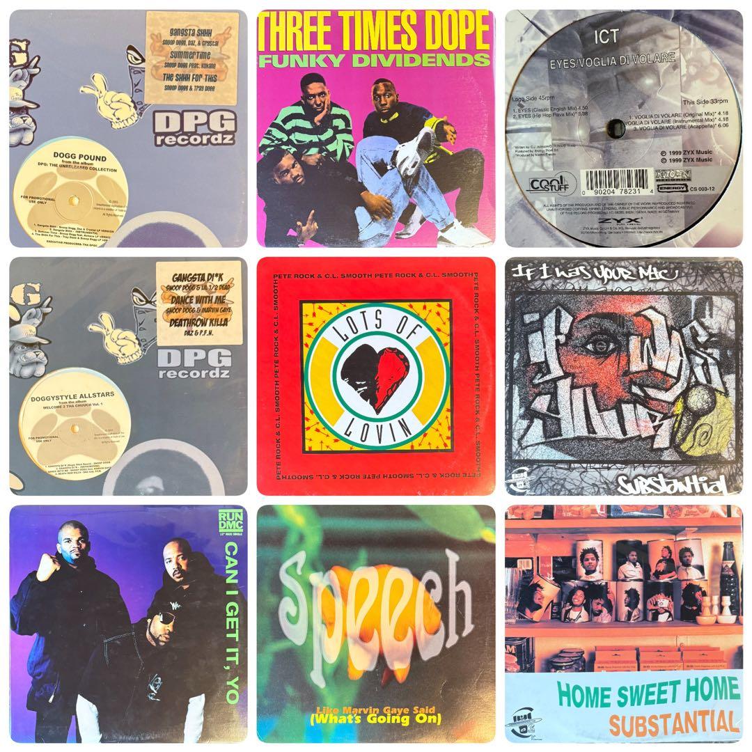90年台HIPHOPクラシックレコード 45枚セット 送料込み