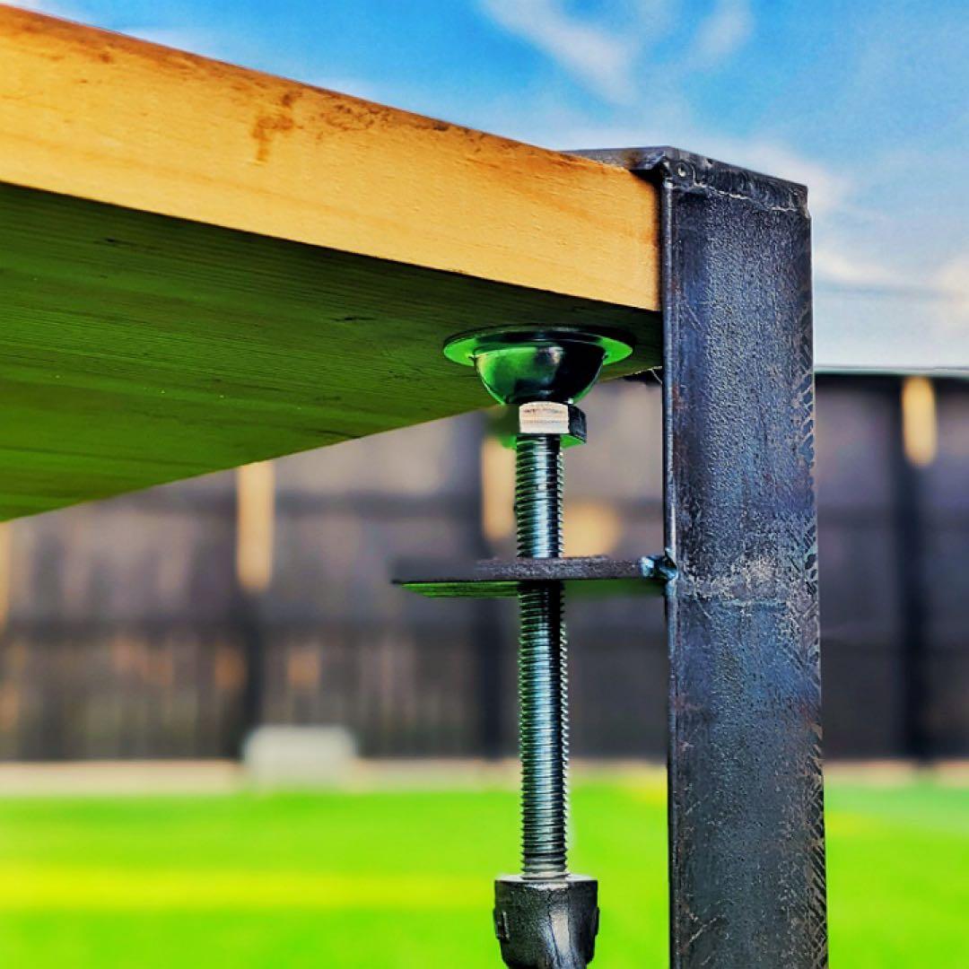 クランプアイアンレッグ(脚長さ80cm)未塗装