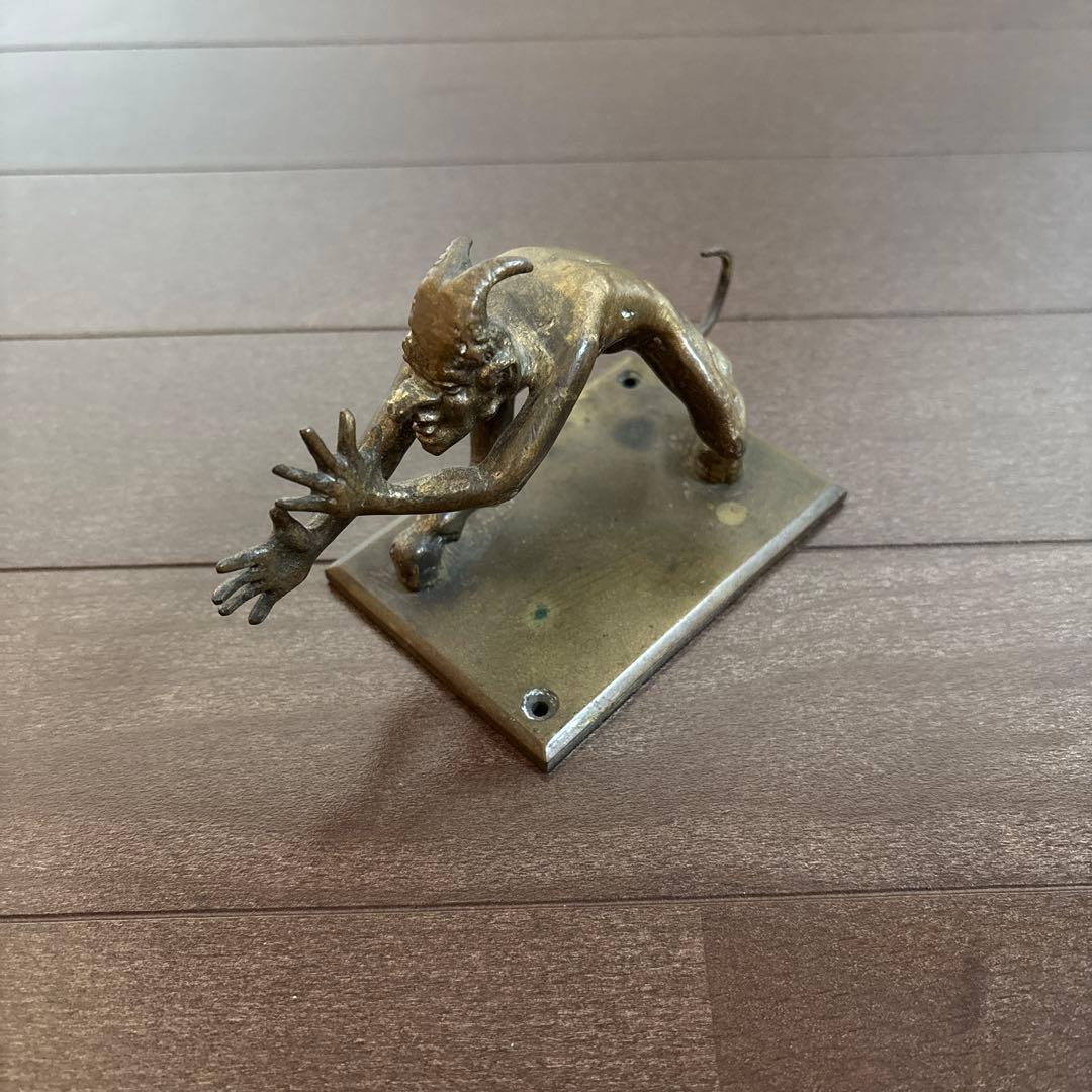 ビンテージ　デビル　悪魔　真鍮　ブラス　ブロンズ　置物