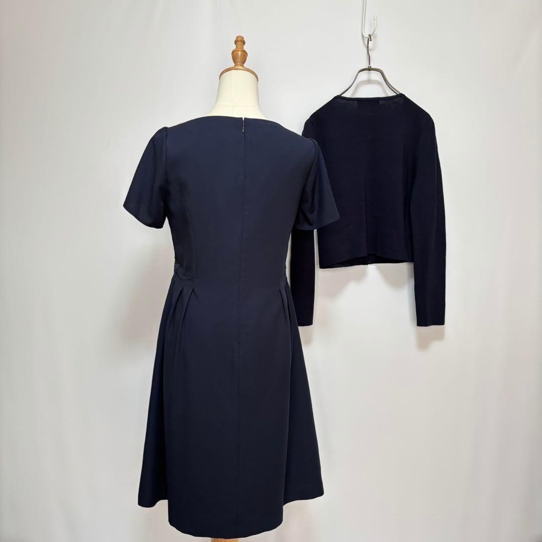 美品GALLERY VISCONTI花柄刺繍パール装飾カーディガン　ワンピース2