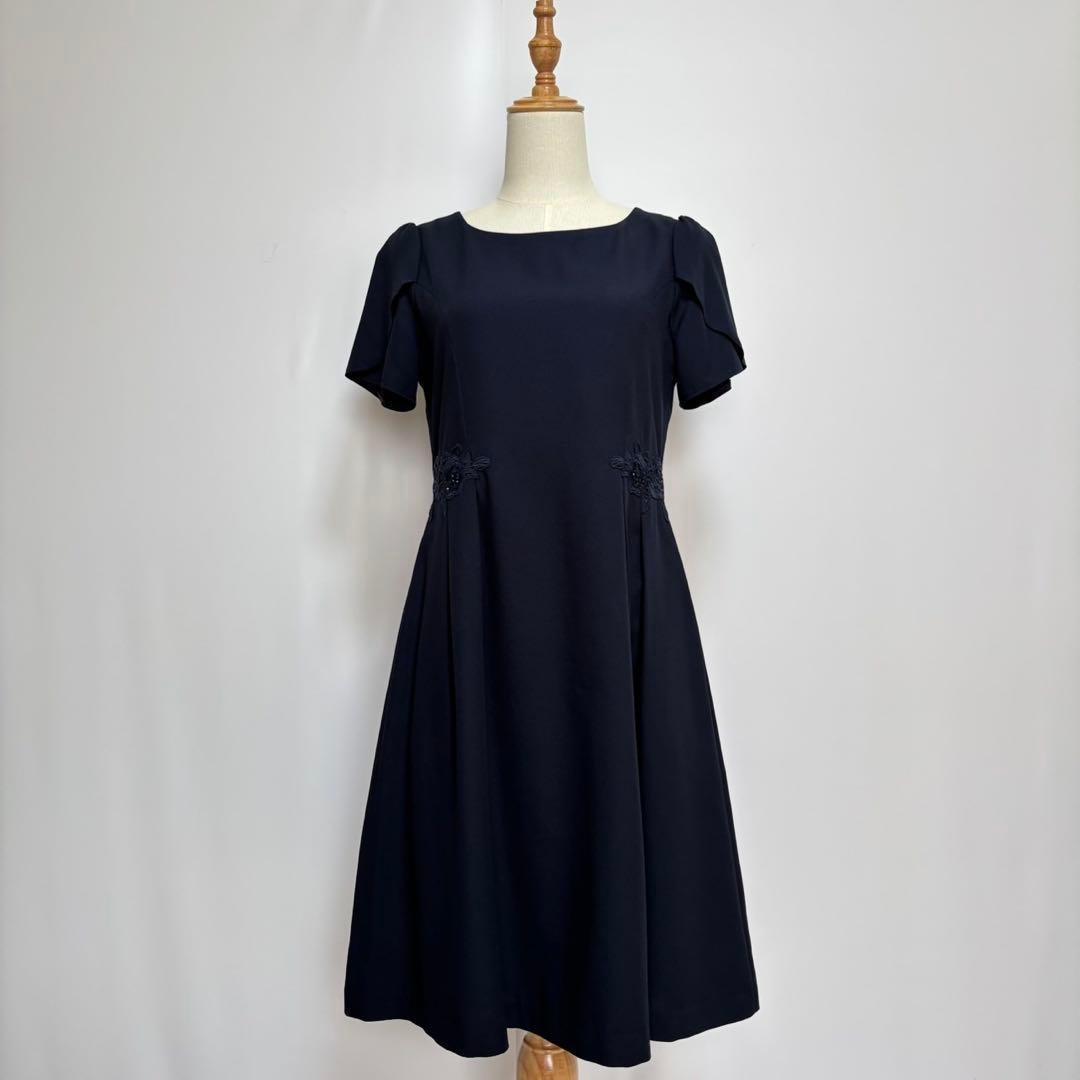 美品GALLERY VISCONTI花柄刺繍パール装飾カーディガン　ワンピース2