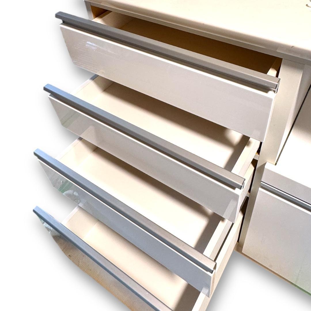 【みー】ニトリ レガーレ 幅90cm 食器棚 レンジ台 美品