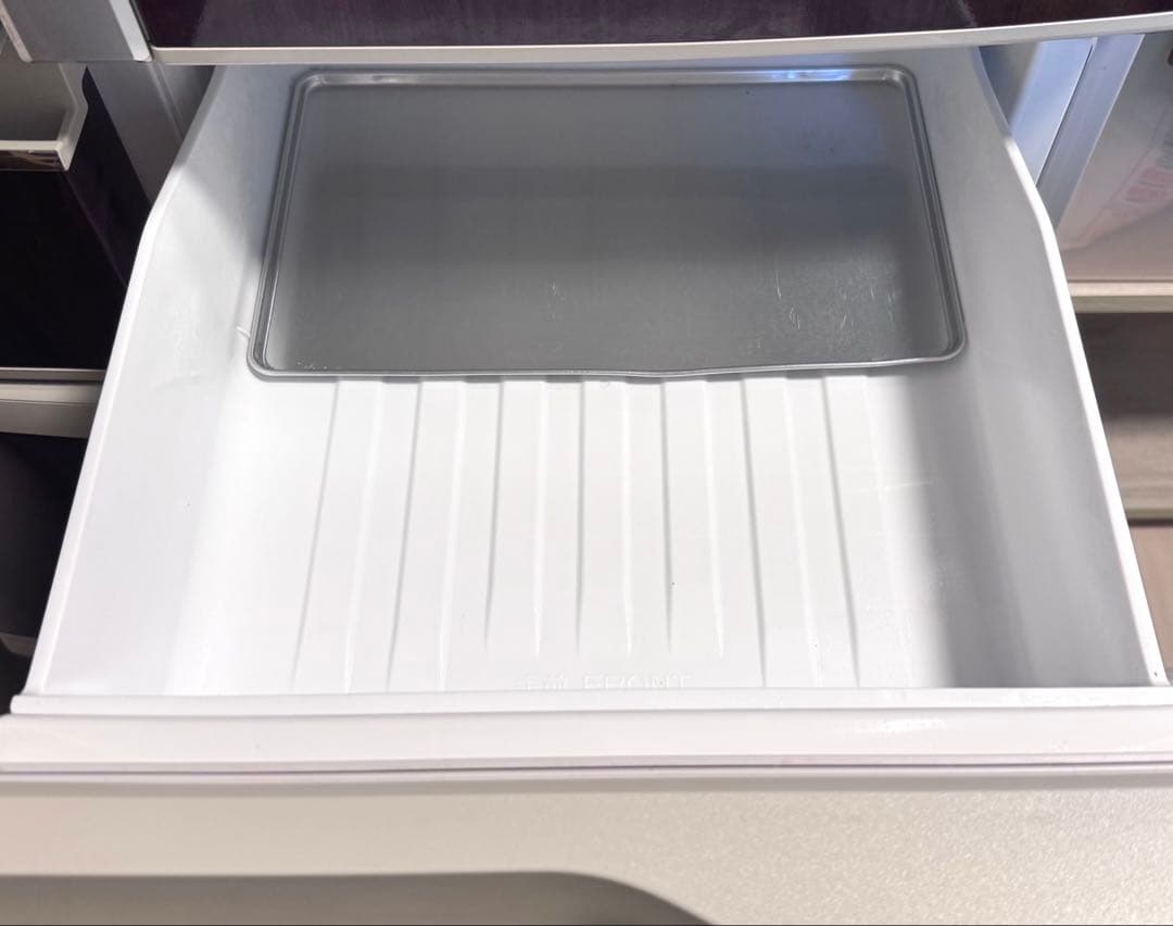 中古 パナソニック 6ドア 冷凍冷蔵庫 470L 木目調ブラウン 2012年製