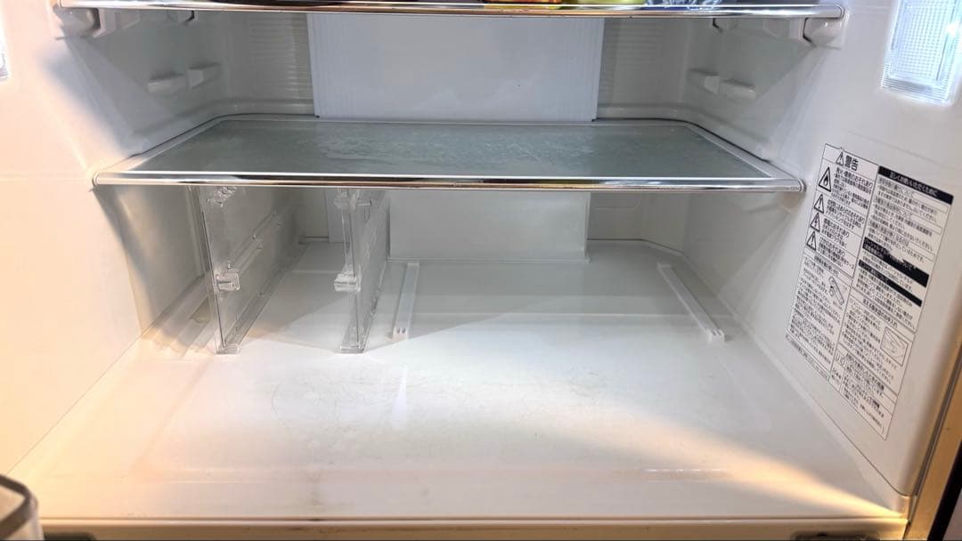 中古 パナソニック 6ドア 冷凍冷蔵庫 470L 木目調ブラウン 2012年製