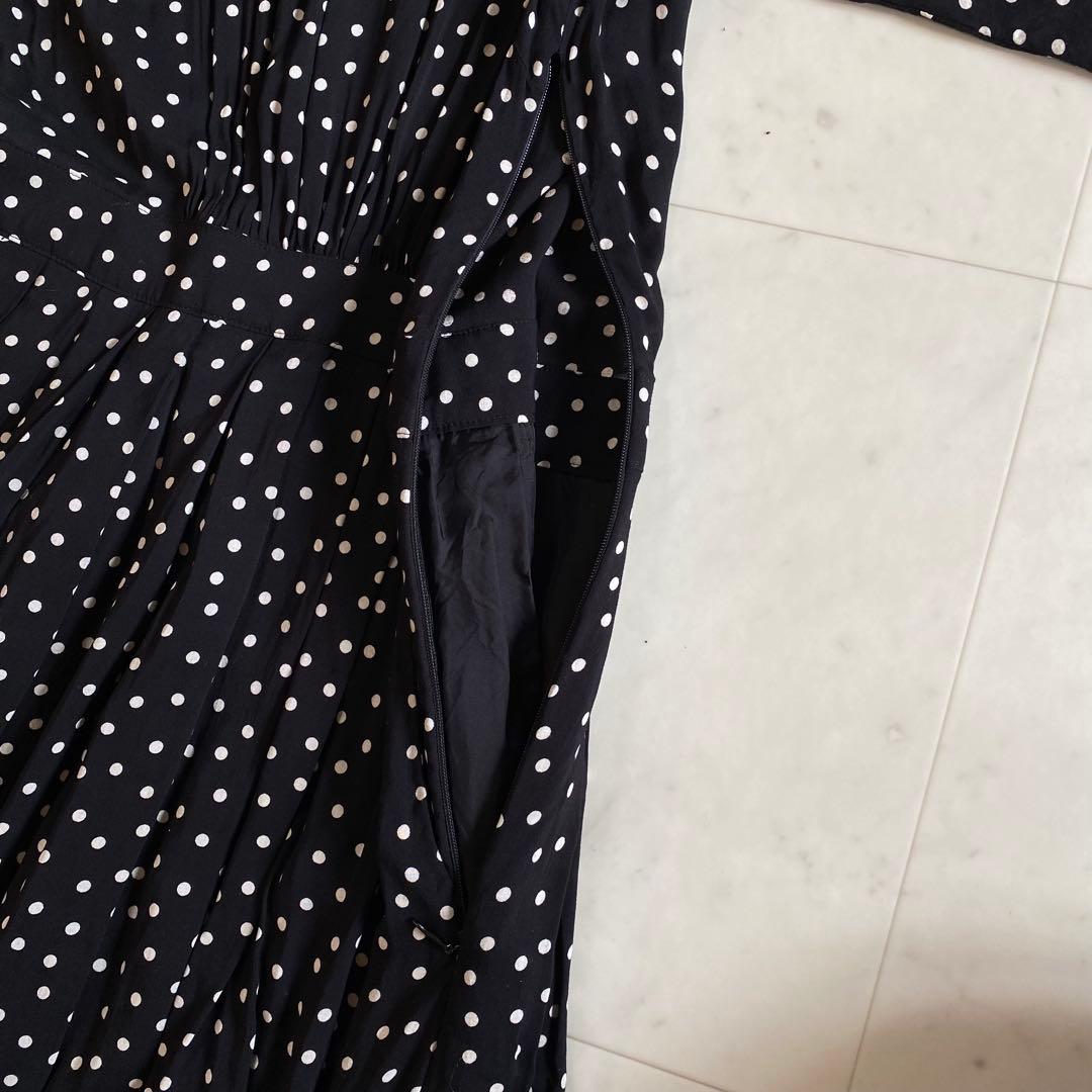 【美品】SINME シンメ　ドットロングワンピース　サイズM
