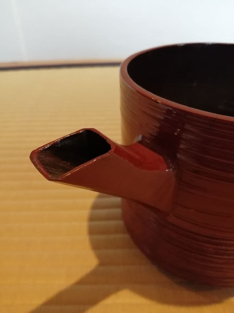 【茶事道具】秋田塗枌目飯器湯次　懐石道具