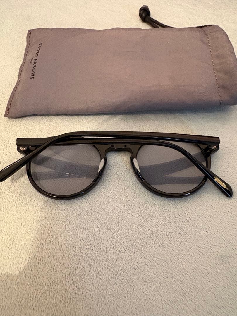 未使用　KANEKO OPTICAL 黒 ラウンドメガネ ケース付き　金子眼鏡