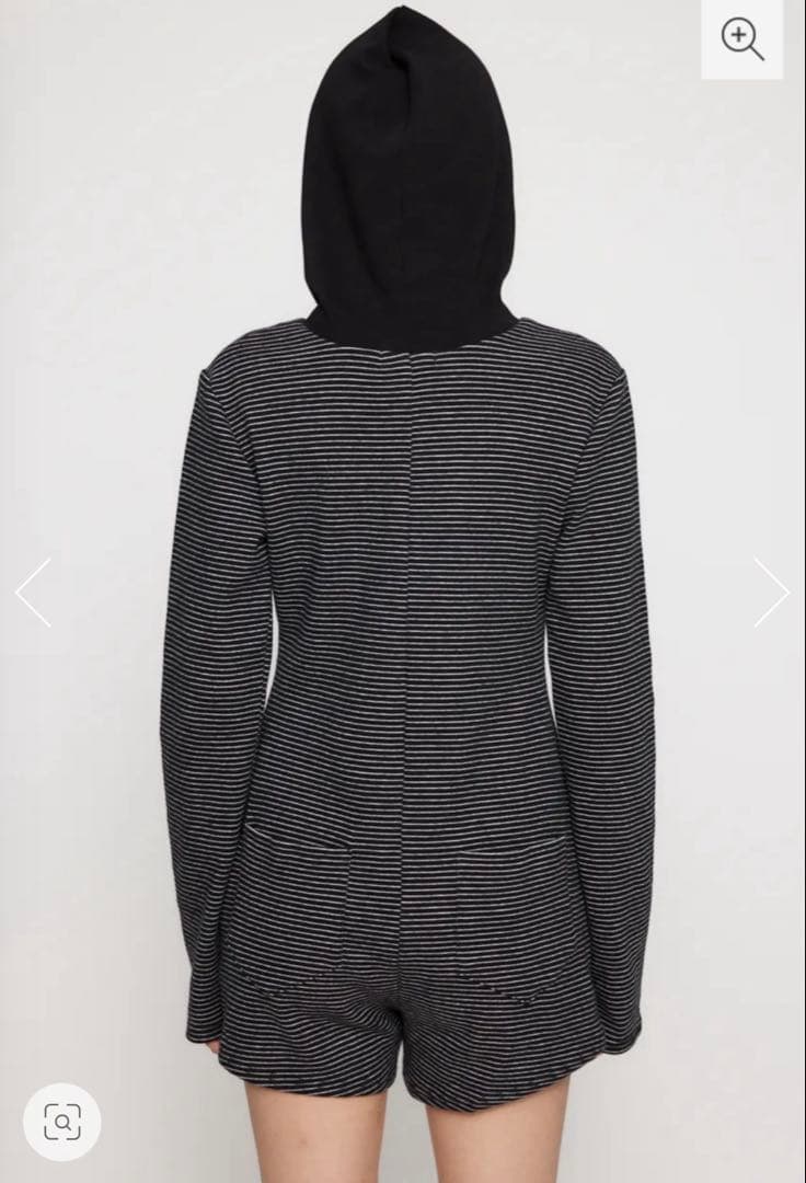 ラグアジェム　BORDER HOODIE ロンパース