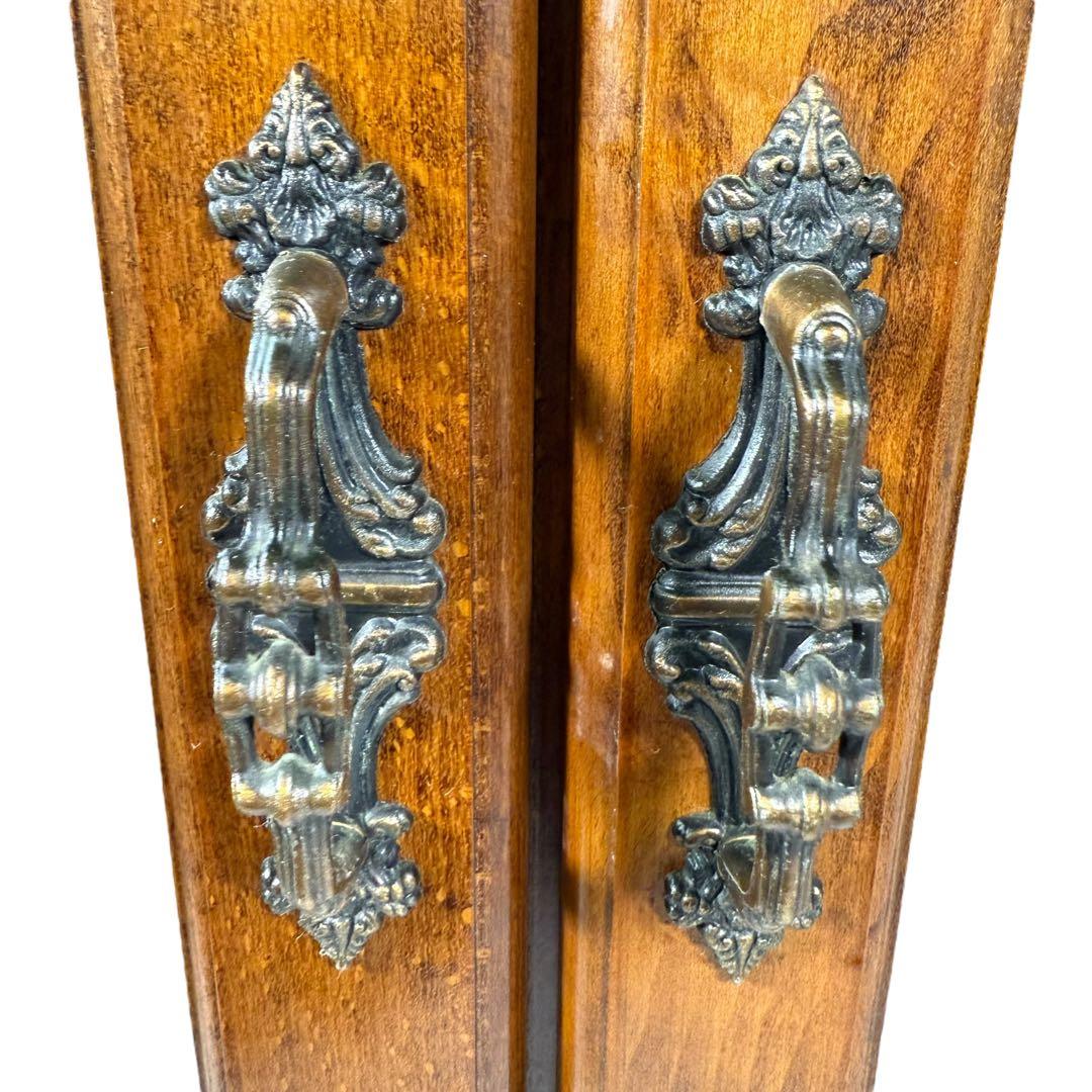 HR634カリモク 2枚扉　キャビネット　 コロニアル　収納棚　食器棚