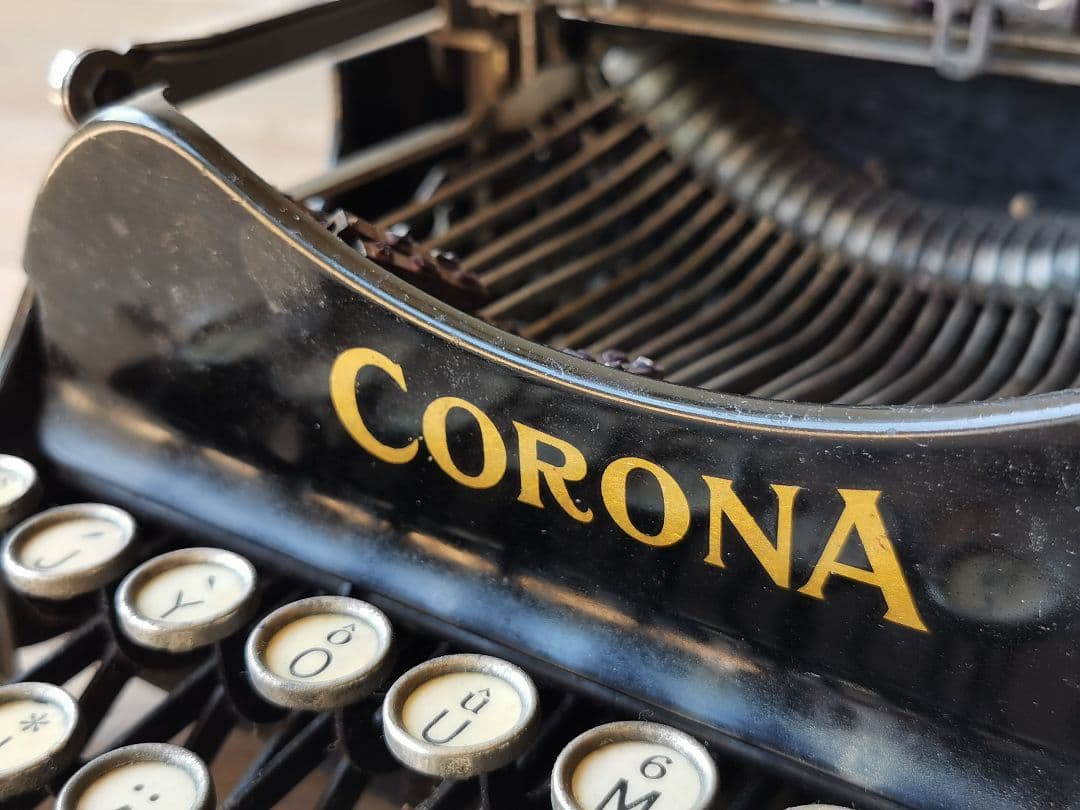 アンティーク　CORONA　ケースつきタイプライター