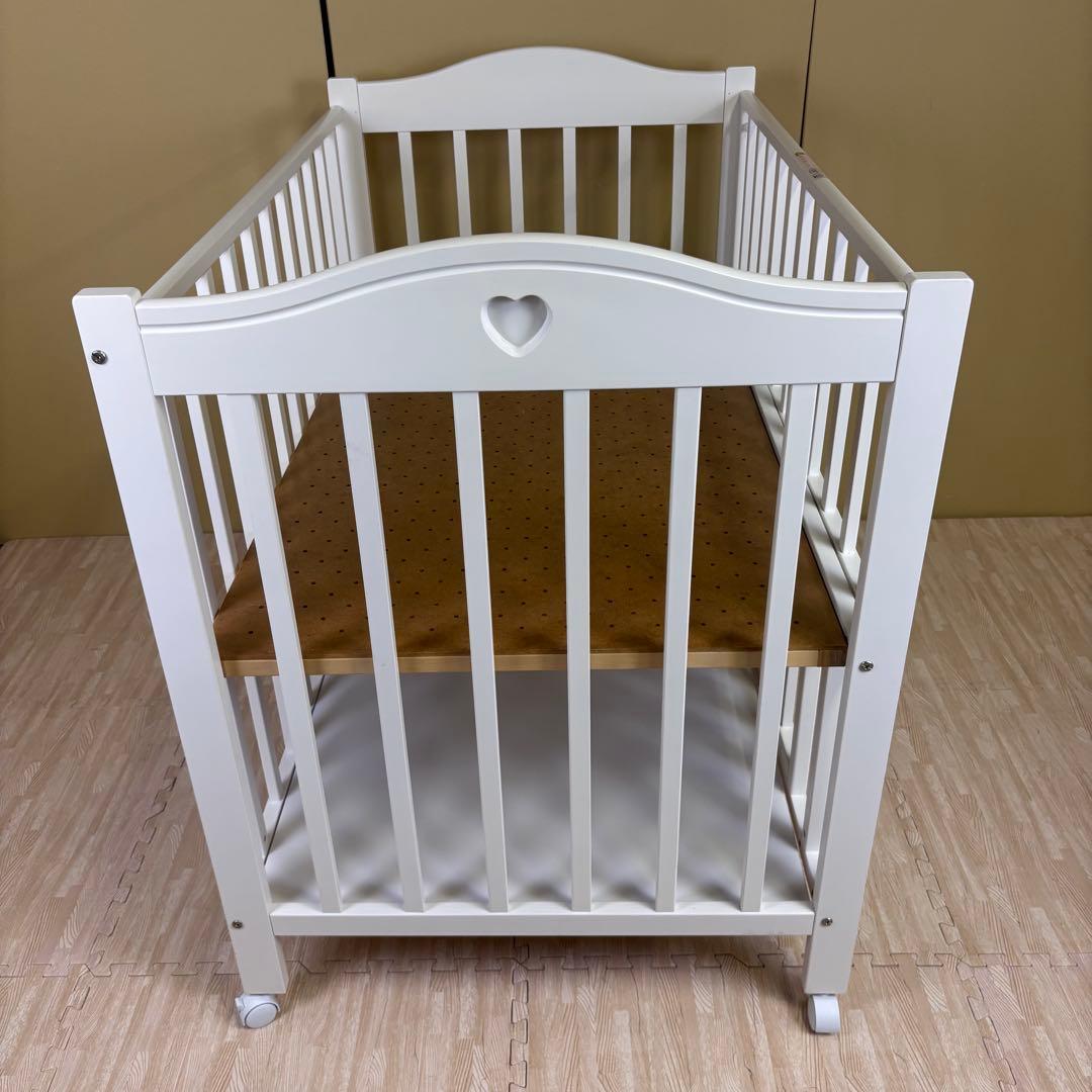 ☆除菌清掃済☆　♡ハートが可愛い♡　☆美品☆　スリーピー　プロヴァンス　ホワイト