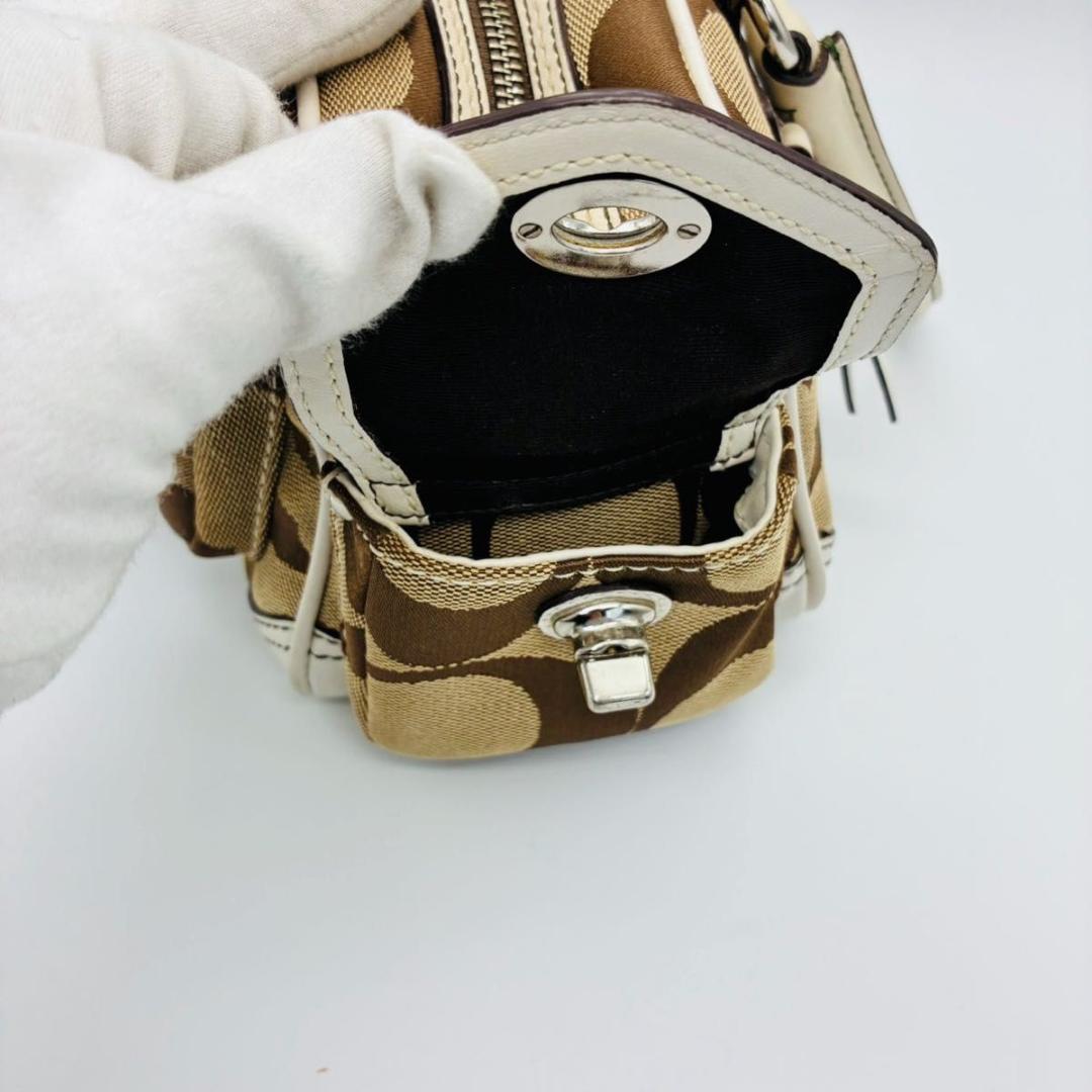 archive y2k コーチ ターンロック ミニボストン ハンドバッグ