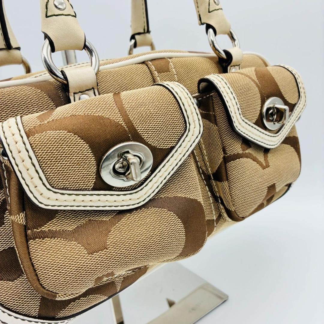 archive y2k コーチ ターンロック ミニボストン ハンドバッグ