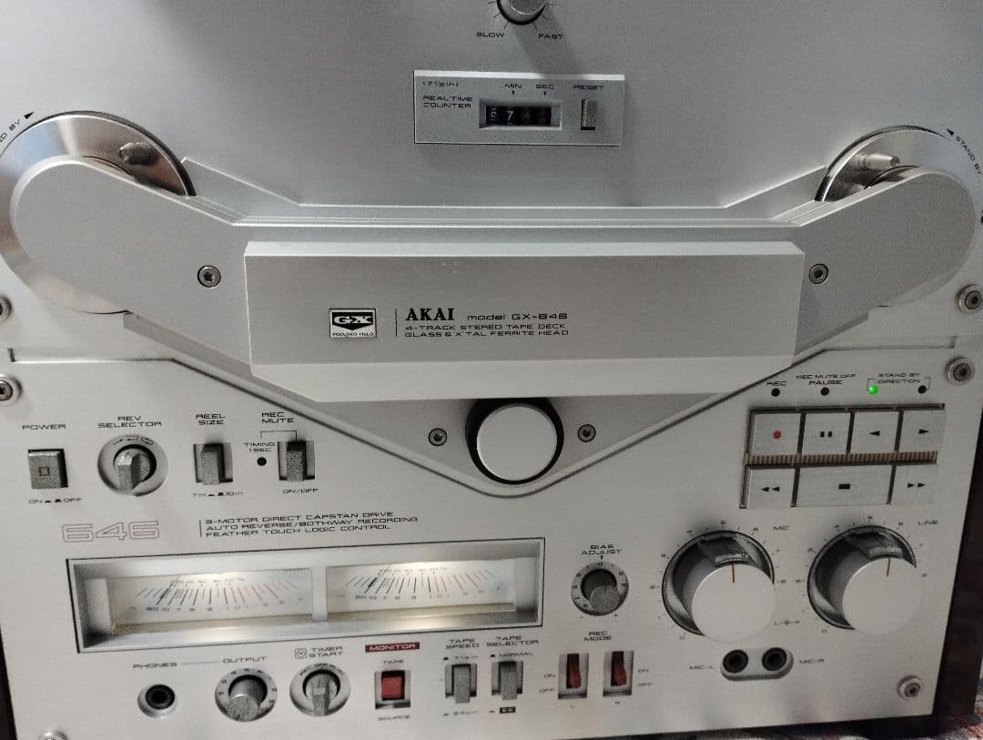 AKAI GX-646　オープンリール　取扱説明書付き