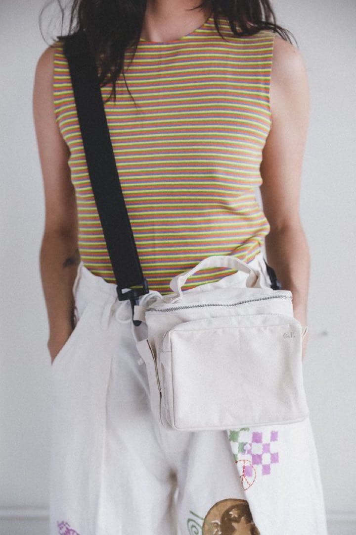 CAMIEL FORTGENS Camera Bag 白 キャンバス サコッシュ