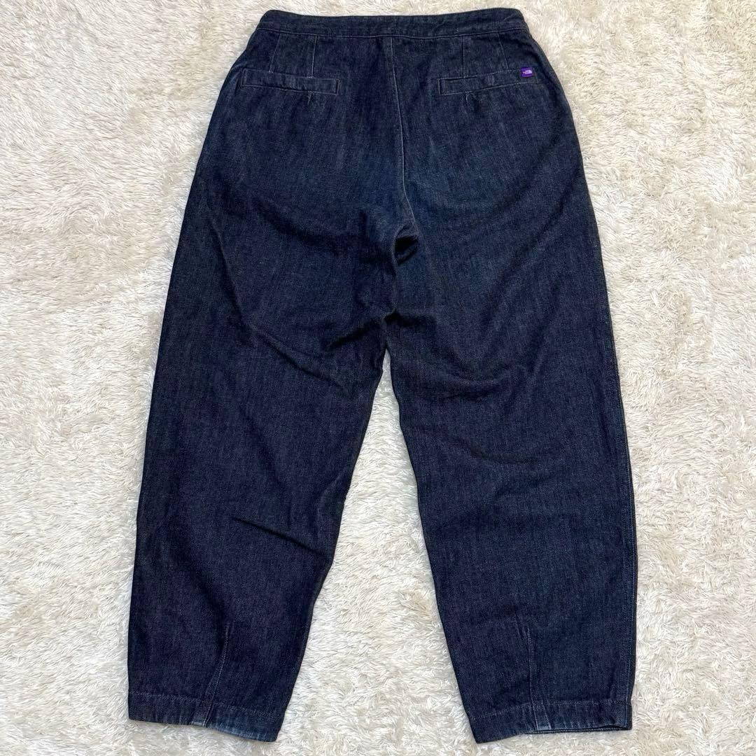 N24FC080 PURPLE LABELデニム ワイドテーパードパンツ