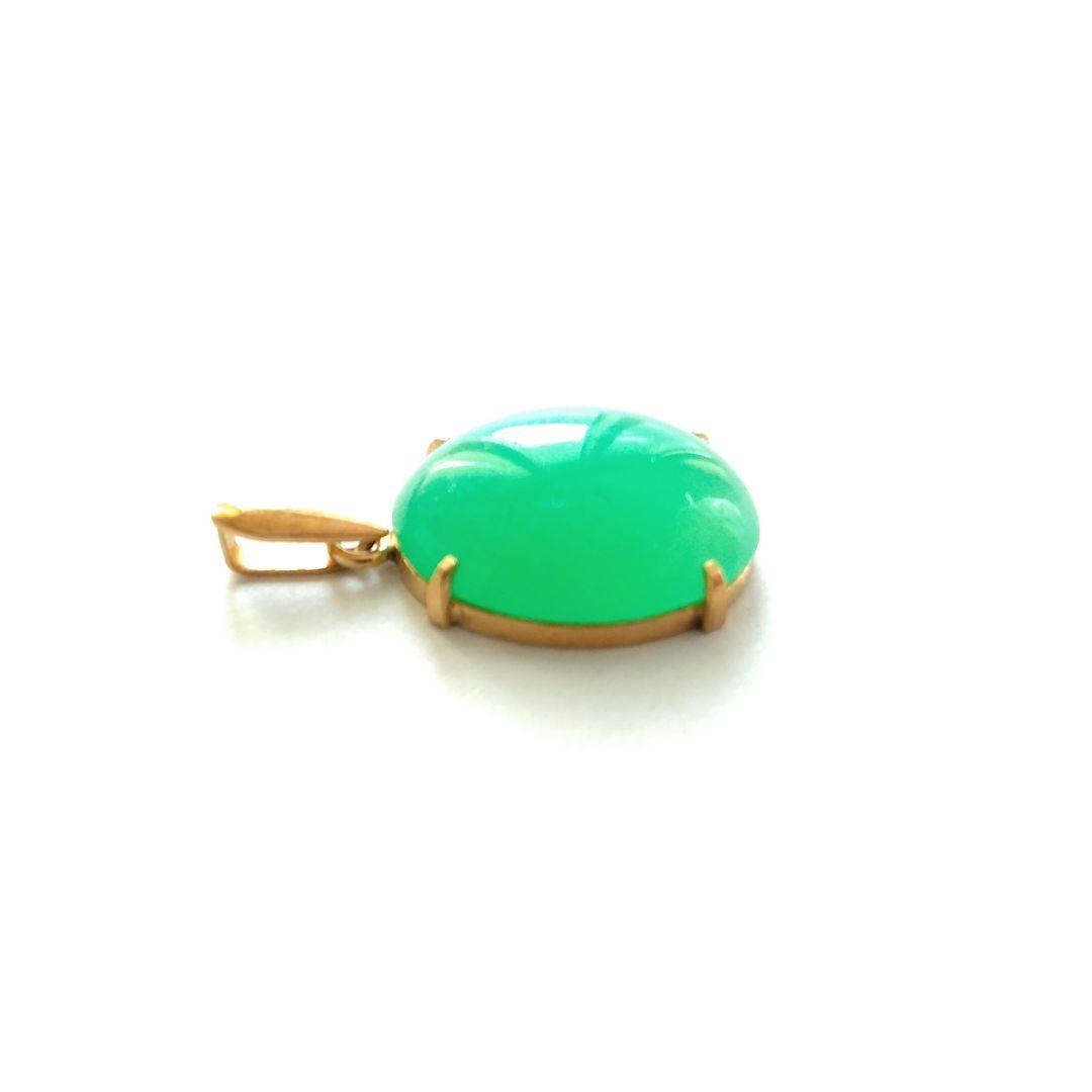 k18 クリソプレーズ ペンダントトップ