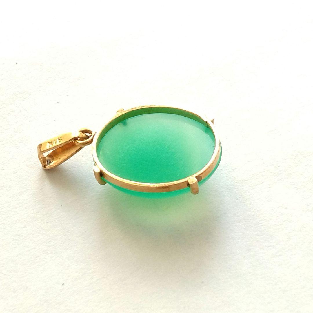 k18 クリソプレーズ ペンダントトップ