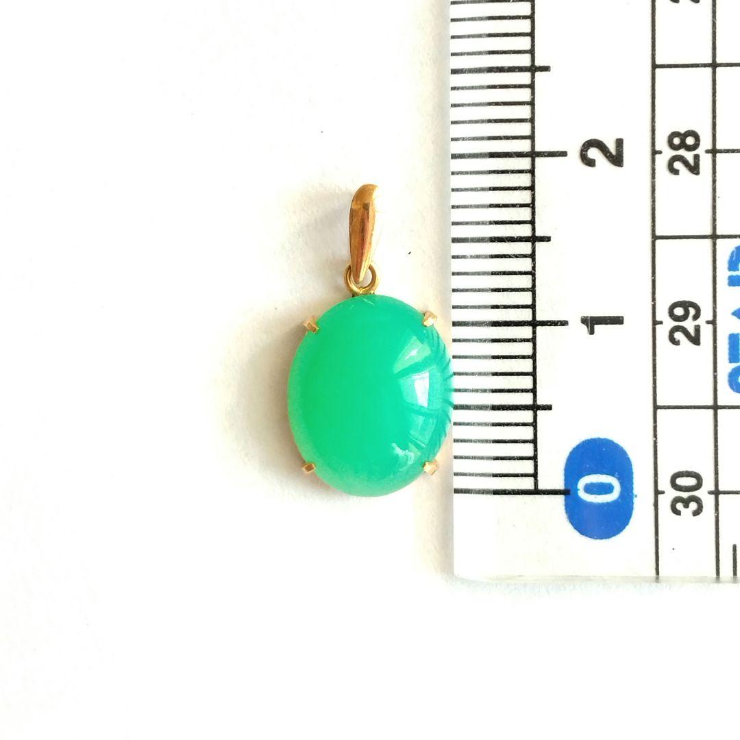 k18 クリソプレーズ ペンダントトップ