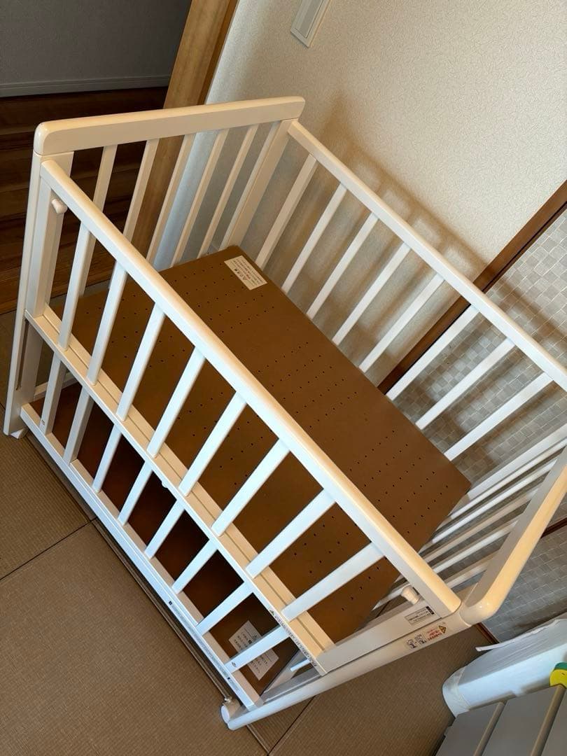 【お値下げしました】ミニベビーベッド あわイロ あわいシロ 送料込