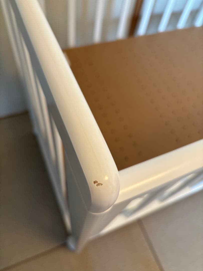 【お値下げしました】ミニベビーベッド あわイロ あわいシロ 送料込